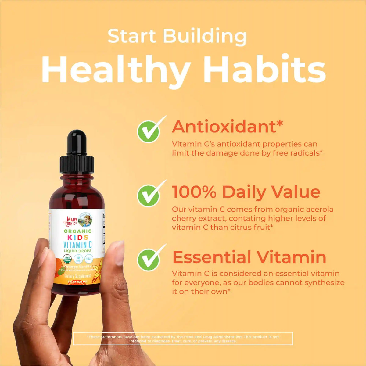 Organic Kids Vitamin C Liquid Drops
